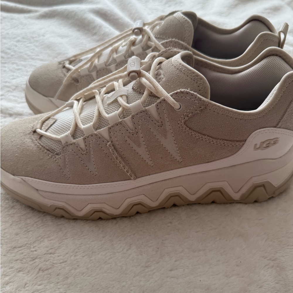 UGG Women's Captrail High cream Sneaker size 10 - Picture 4 of 10